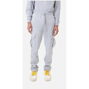 Shaka Wear Heather Gray Heavy Fleece Cargo Pants Men Sz M